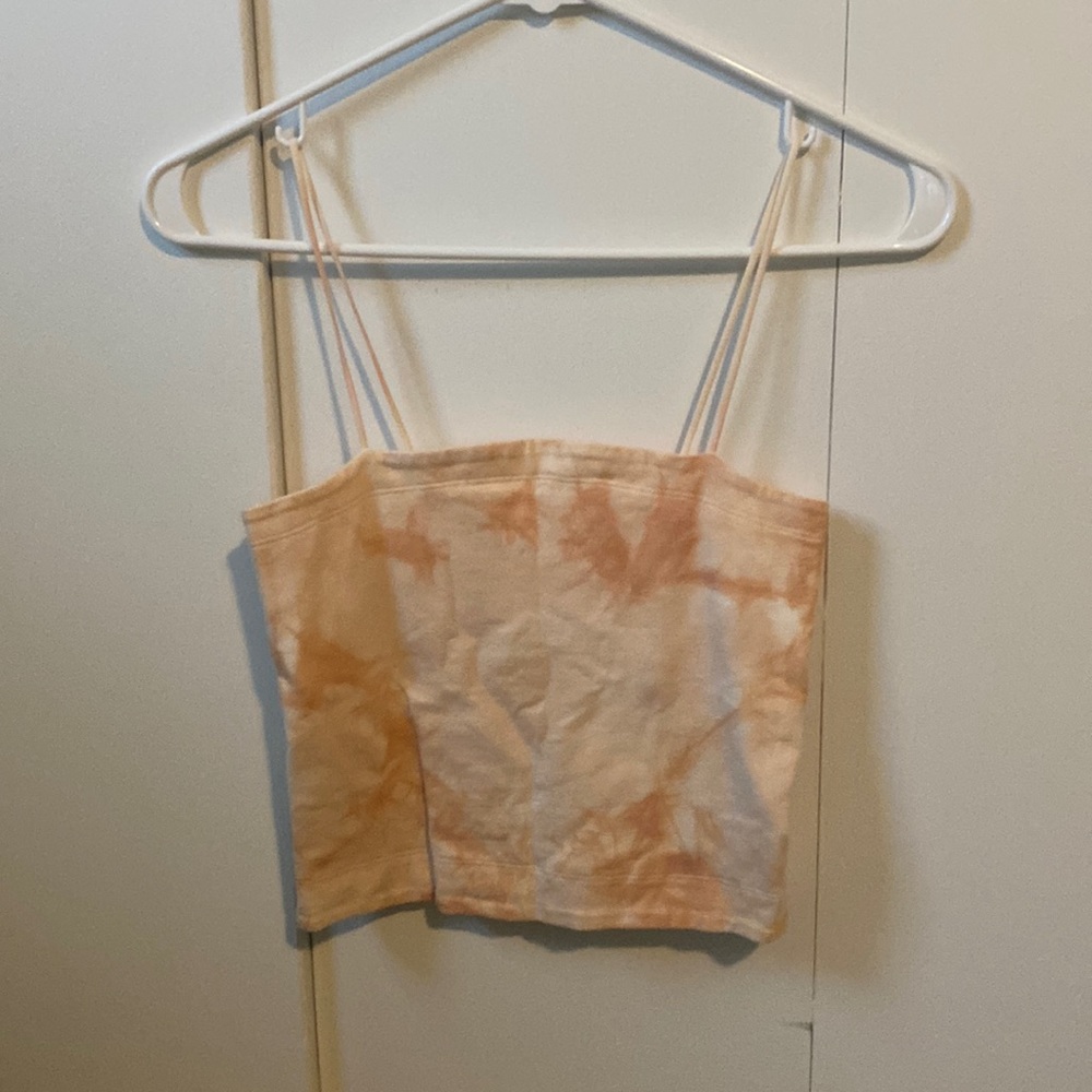 orange tie die, AMERICAN EAGLE, cotton, tank top, small, never worn.
